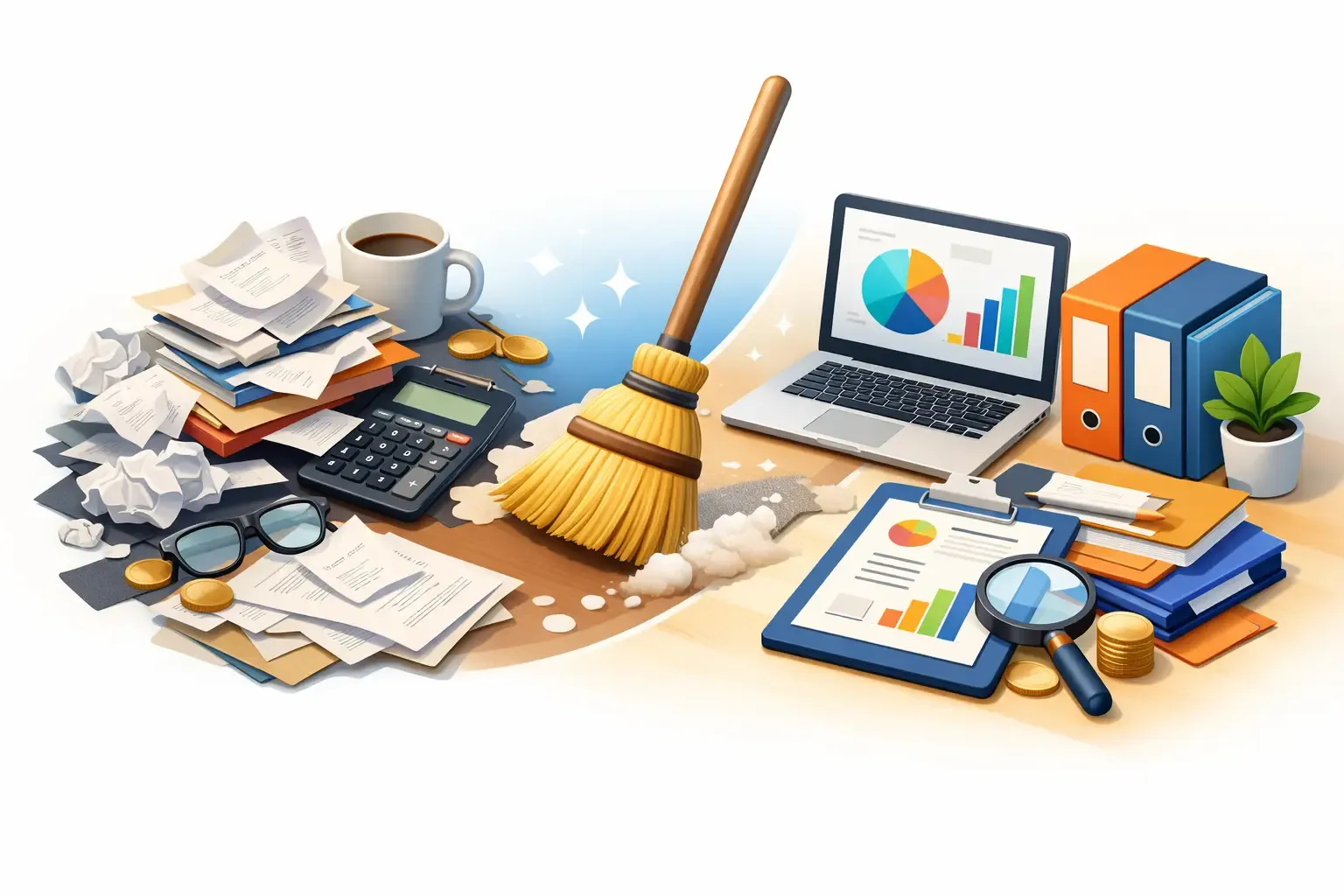 Bookkeeping Cleanup for Small Businesses — article graphic